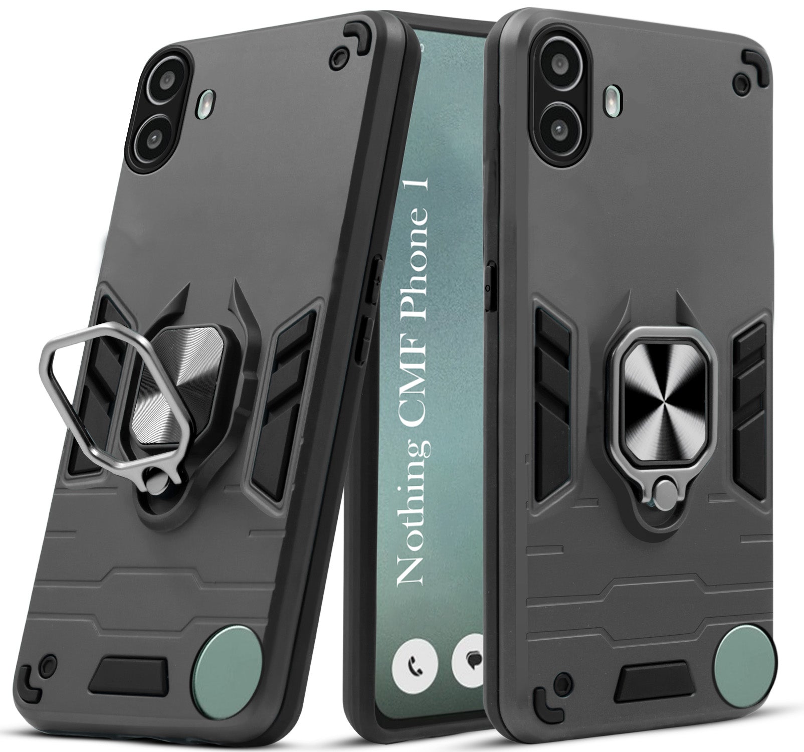For Nothing CMF Phone 1 Back Cover Case (Shockproof Polycarbonate Dual Layer Hybrid Armor)