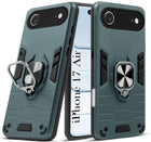 For Apple iPhone 17 Air  Back Cover Case (Shockproof Dual Layer Polycarbonate |Ring Holder Kickstand)