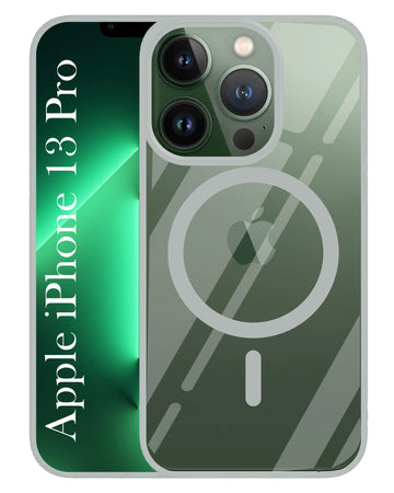 For Apple iPhone 13 Pro Back Cover Case (MagSafe Compatible Wireless Charging | Hybrid Camera Bump Protection | Shockproof Polycarbonate Material)