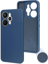 For Realme 15 Back Cover Case (Matte Finish Silicone with Inside Fiber cloth)