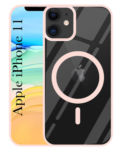 For Apple iPhone 11 Back Cover Case (MagSafe Compatible Wireless Charging | Hybrid Camera Bump Protection | Shockproof Polycarbonate Material)