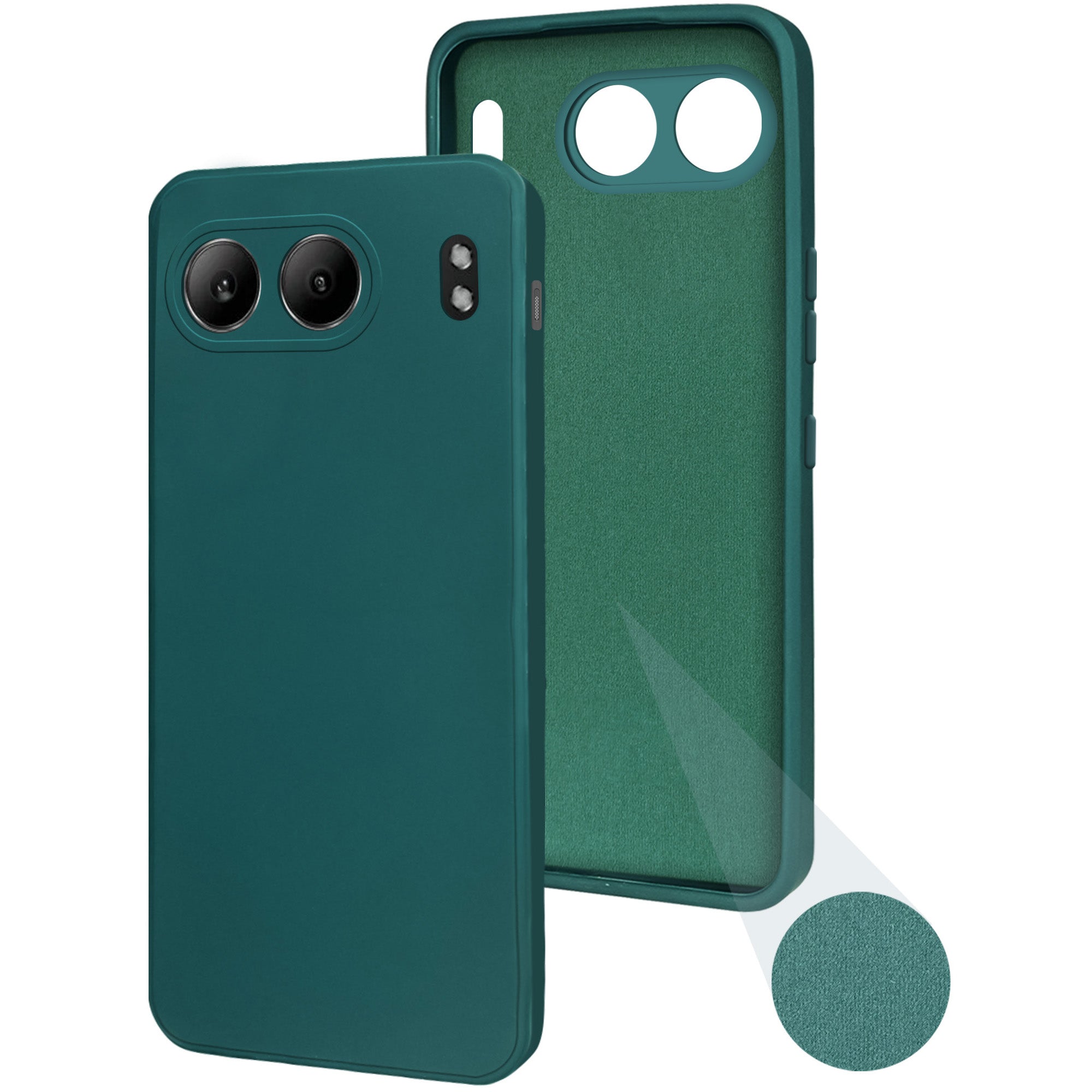 For Oneplus Nord 4 Back Cover Case (Matte Finish Silicone with Inside Fiber Cloth |Black)
