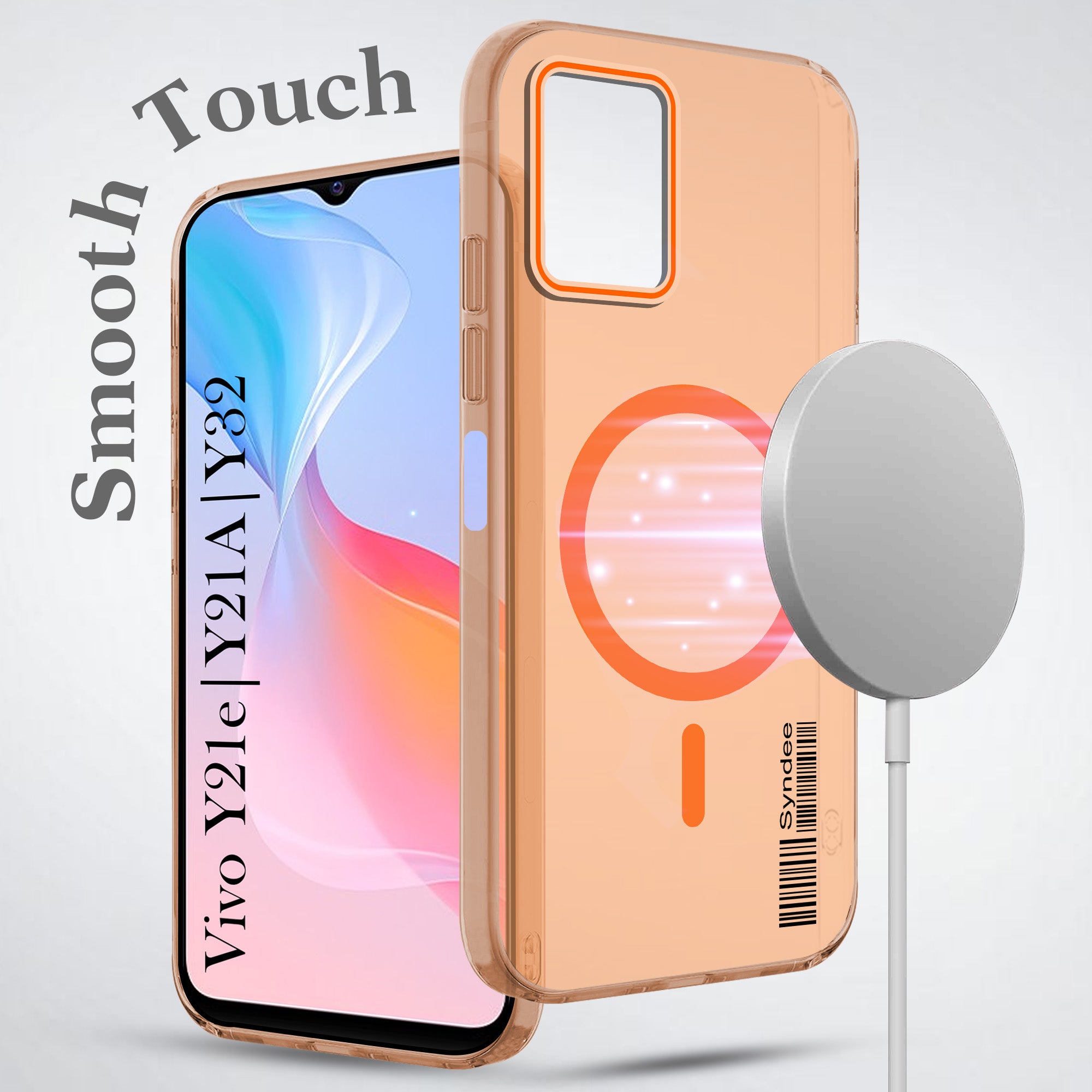 For Vivo Y21e | Vivo Y21A | Vivo Y32 Back Cover Case (Soft Touch | Camera Bump Protection | MagSafe Compatible | Matte Finish)