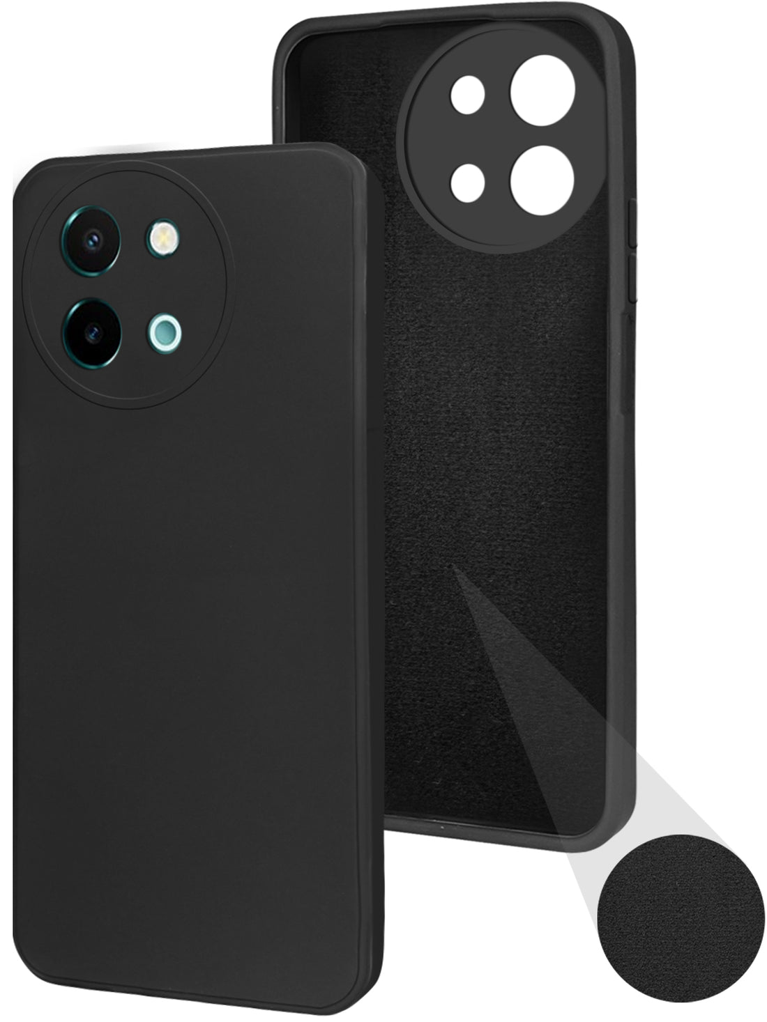 For Vivo Y58 5G Back Cover ( Silicone Clear Shockproof Case with Camera Protection | Soft and Flexible | Transparent)