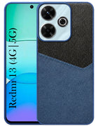 For Xiaomi Mi Redmi 13 4G | 5G Back Cover Case (Dual PU Leather Stitch | Professional Minimalist | Soft and Flexible)