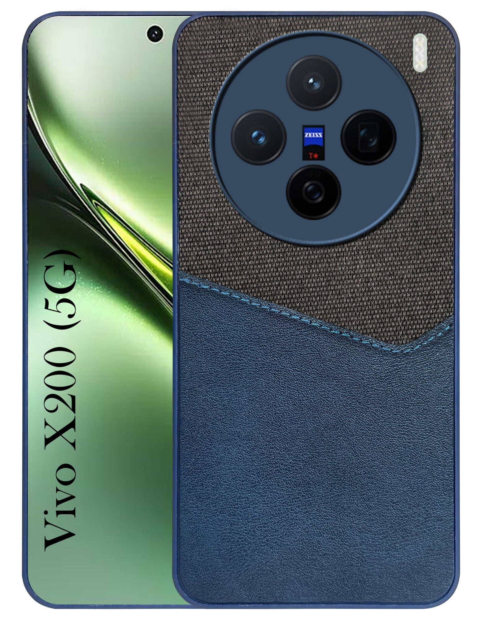 For Vivo X200 Back Cover Case (Dual PU Leather Stitch | Professional Minimalist | Soft and Flexible)