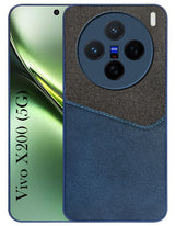 For Vivo X200 Back Cover Case (Dual PU Leather Stitch | Professional Minimalist | Soft and Flexible)