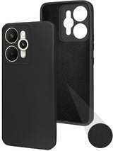 For Realme 15 Back Cover Case (Matte Finish Silicone with Inside Fiber cloth)