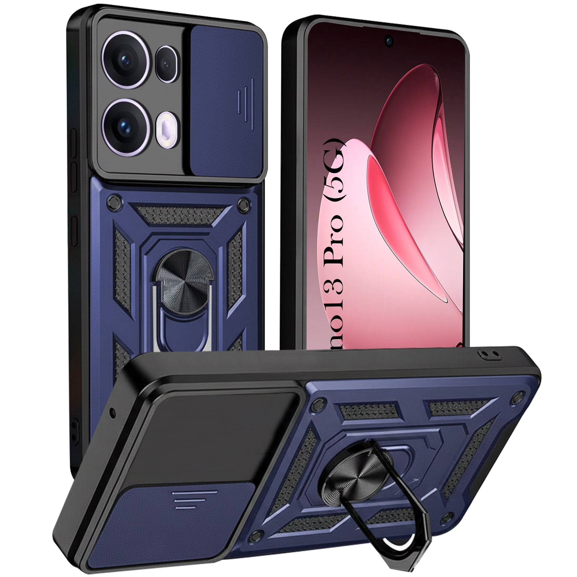 For Oppo Reno13 Pro | Oppo Reno 13 Pro Back Cover Case (Hybrid Dual Armor Polycarbonate)