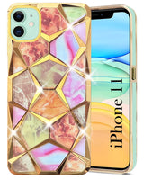 For Apple iPhone 11 Back Cover Case ( Dual Design Glitter Sparkle and Detachable Diamond Print Case | Soft and Flexible)