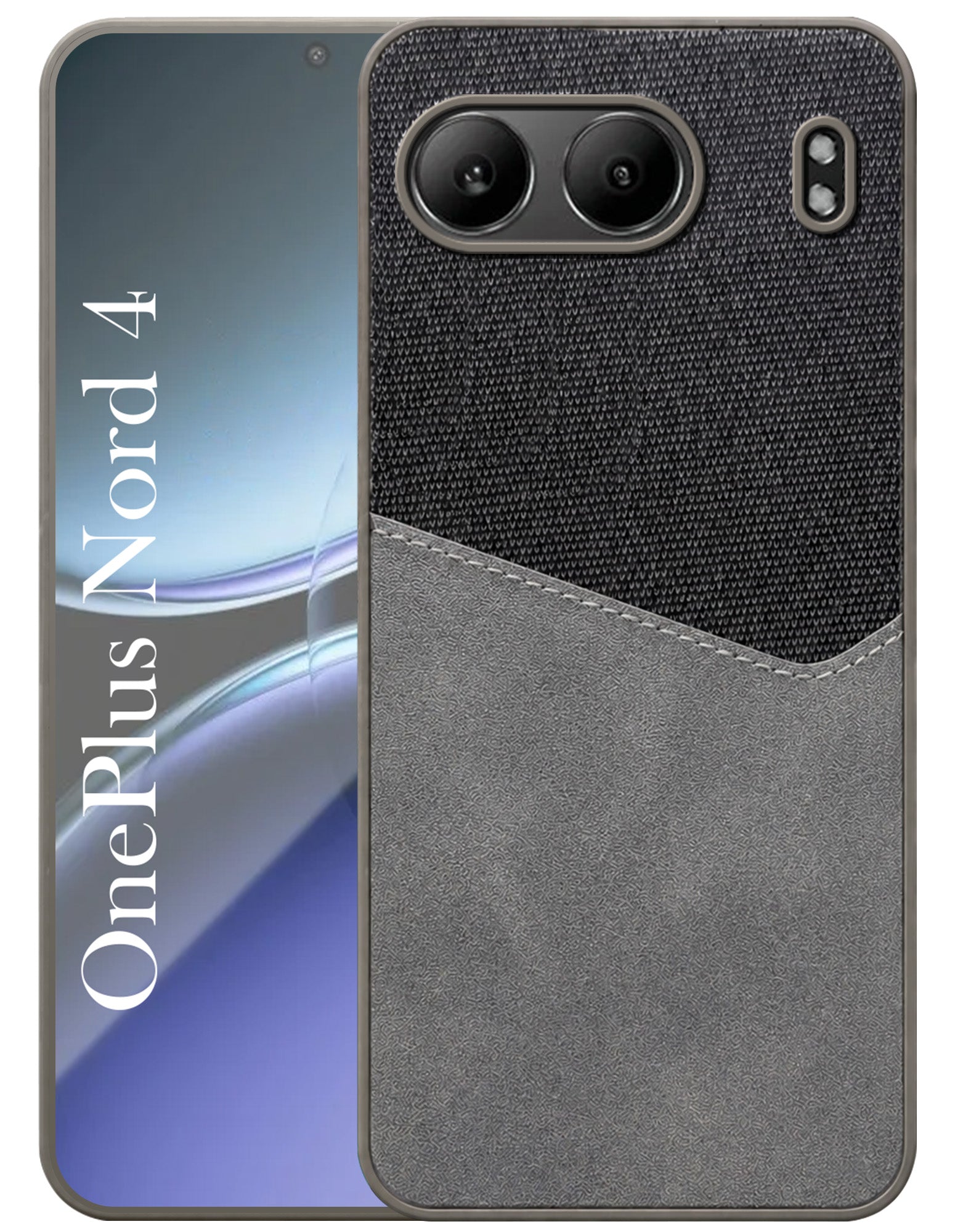 For Oneplus Nord 4 Back Cover Case (Dual PU Leather Stitch | Professional Minimalist | Soft and Flexible)