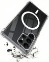 For Samsung Galaxy S22 Ultra 5G Back Cover Shockproof Crystal-Clear (Magsafe Wireless Support | Drop & Camera Protection | Hard Polycarbonate)