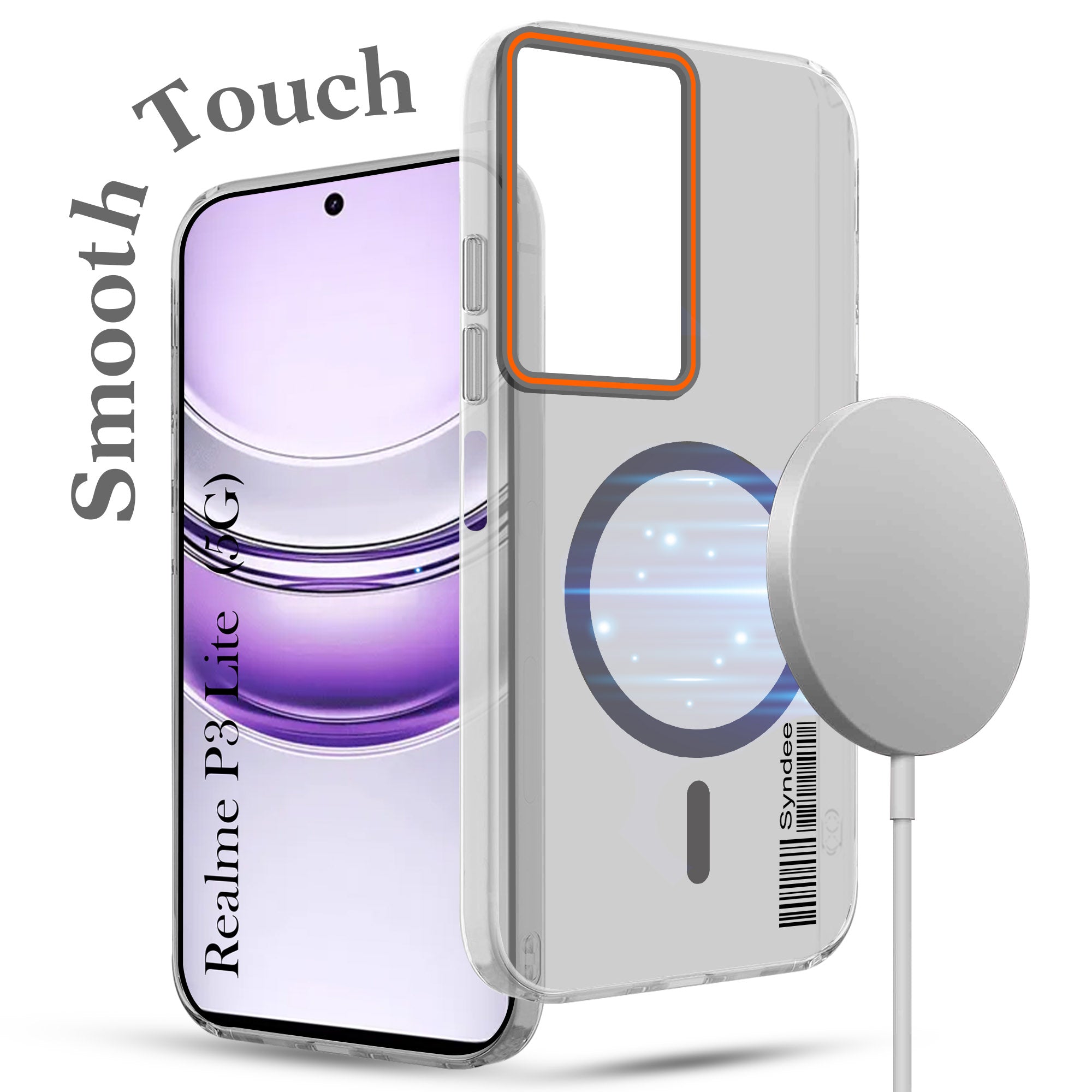 For Realme P3 lite Back Cover Case (Soft Touch | Camera Bump Protection | MagSafe Compatible | Matte Finish)