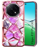 For Oppo F29 Pro Back Cover Case (Dual Design Glitter Sparkle and Detachable Diamond Print Case | Soft and Flexible)