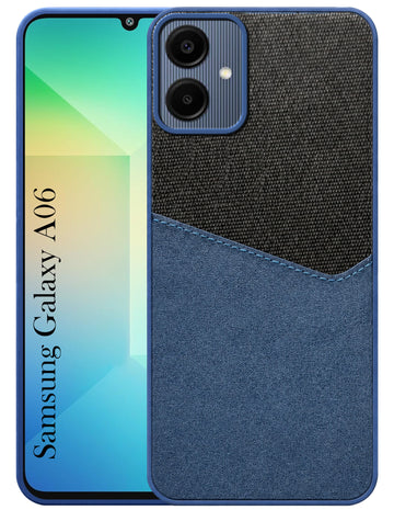 For Samsung Galaxy A06 Back Cover Case (Dual PU Leather Stitch | Professional Minimalist | Soft and Flexible)