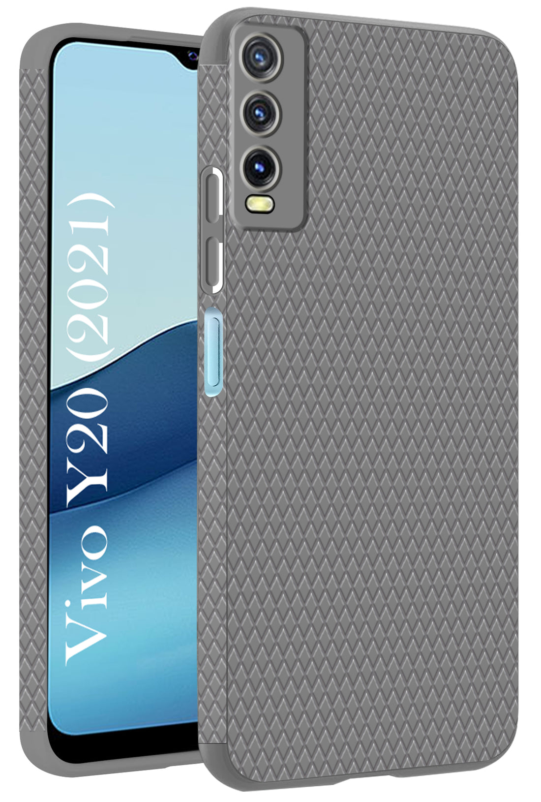 For Vivo Y20 2021 Back Cover Case (Liquid Silicone | Side Grip | Camera Protection)