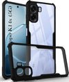 For Oppo K14x 5G Back Cover Case Hybrid (Shockproof with Polycarbonate Clear Panel | Professional Black)