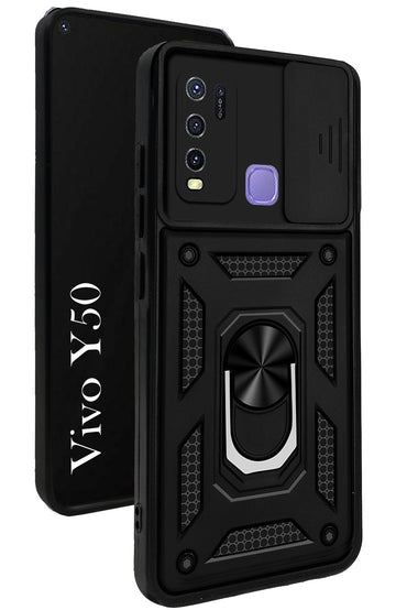 For Vivo Y50 Back Cover Case (Hybrid Dual Armor Polycarbonate)