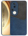 For Vivo T4 Ultra Back Cover Case (Dual PU Leather Stitch | Professional Minimalist | Soft and Flexible)