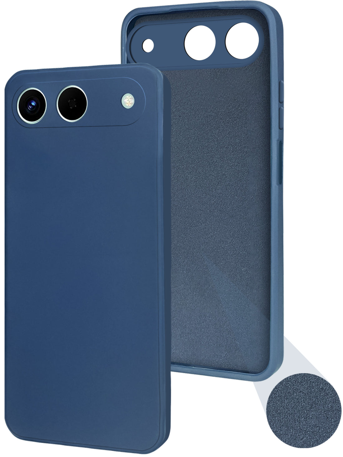 For Tecno Spark Go 5G Back Cover Case (Matte Finish Silicone with Inside Fiber cloth)