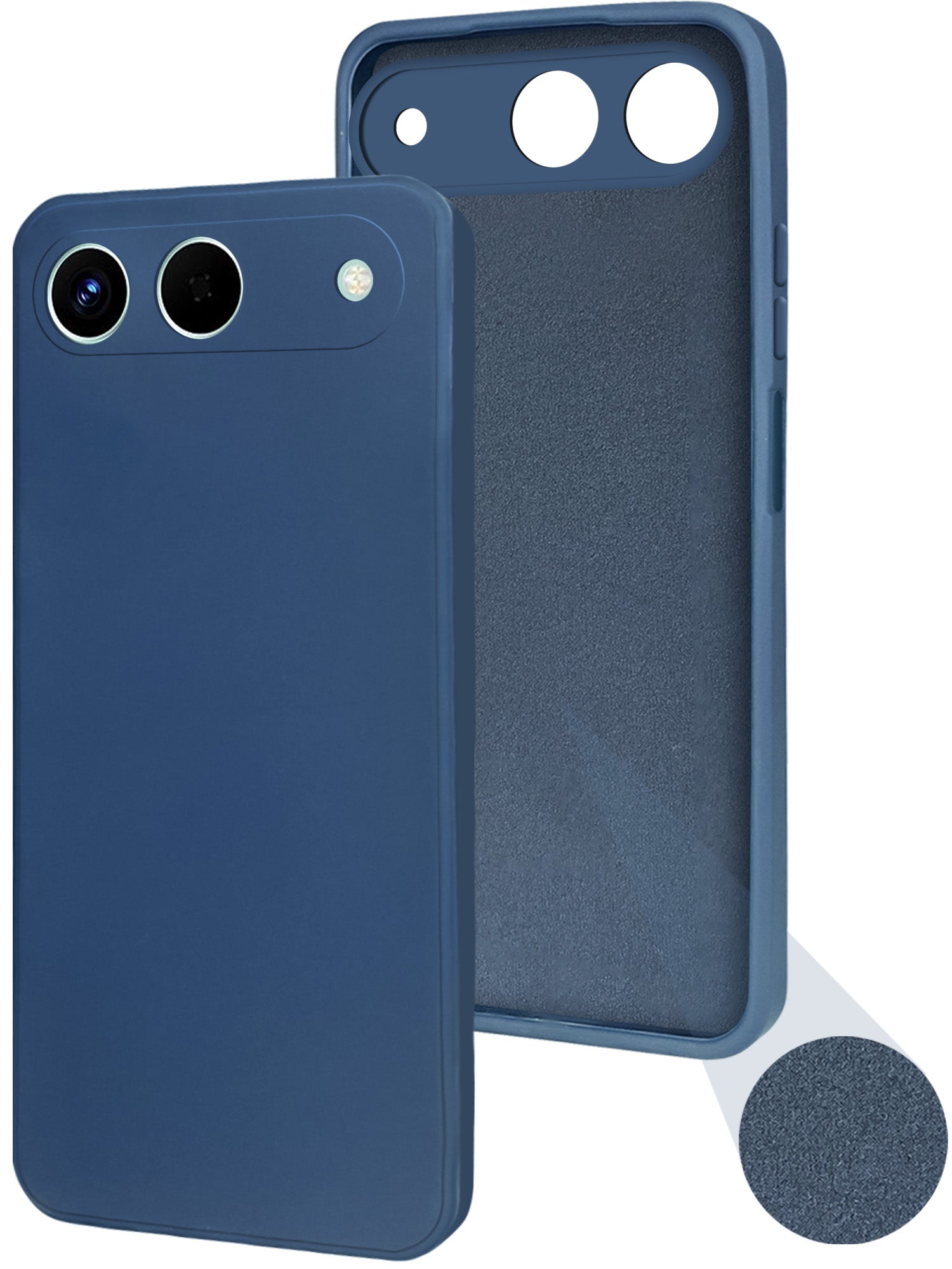 For Tecno Spark Go 5G Back Cover Case (Matte Finish Silicone with Inside Fiber cloth)