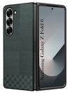 For Samsung Galaxy Z Fold 6 5G Back Flip Case Cover (Craft Printed Design | Hybrid Texture | Inside Microfiber Cloth)