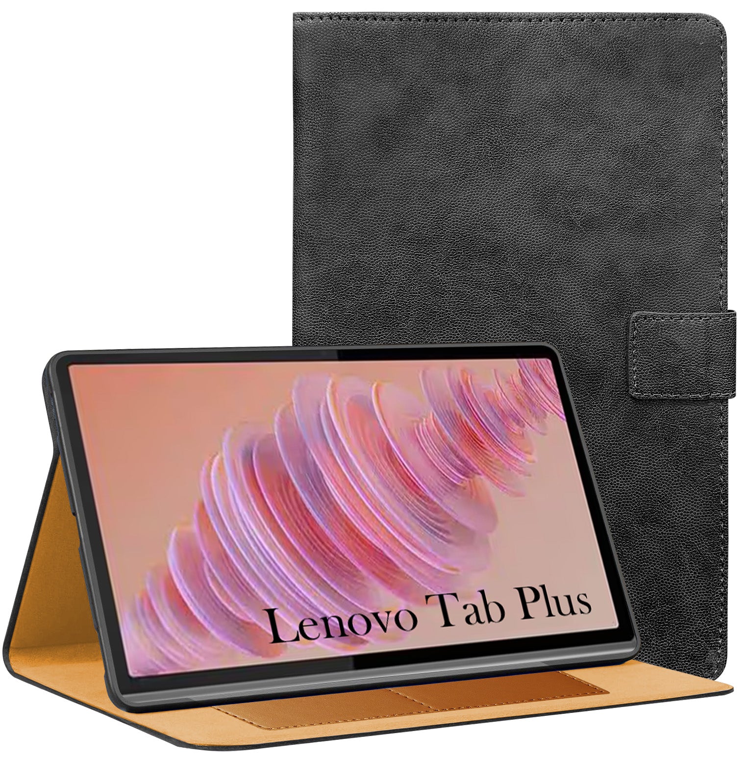 For Lenovo Tab Plus 11.5 Inch TB351FU Flip Cover Folio Cover (PU Leather | Multi-Angle Smart Stand | Card Storage Slots | Silicone Back Pouch)