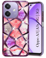 For Oppo A3X (4G/5G) | Oppo A3 5G  Back Cover Case ( Dual Design Glitter Sparkle and Detachable Diamond Print Case | Soft and Flexible)
