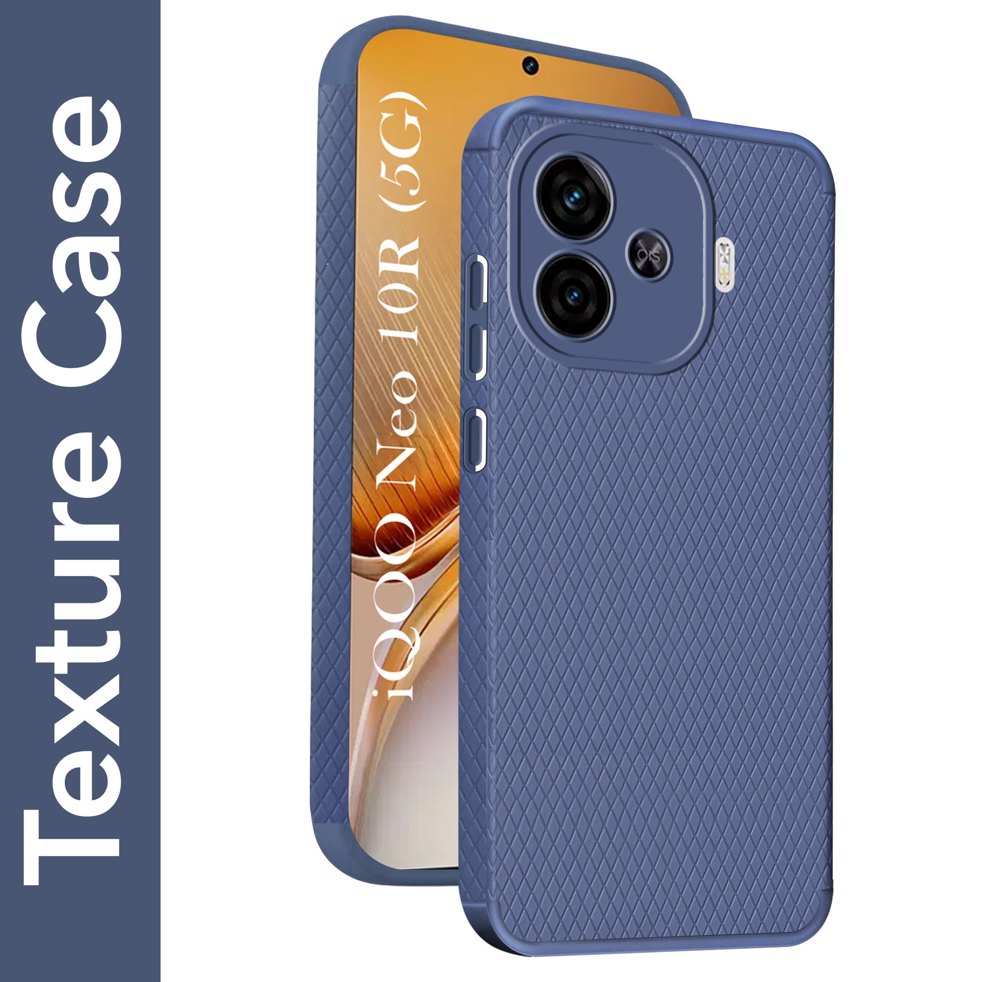 For Vivo iQOO Neo 10R Back Cover Case Liquid Silicone (Camera Protection | Side Grip Texture | Soft and Flexible)