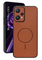 For Realme 9 Pro Back Cover Case PU Leather (Texture Grip Design | Professional Minimalist | Camera Protection | Soft and Flexible)