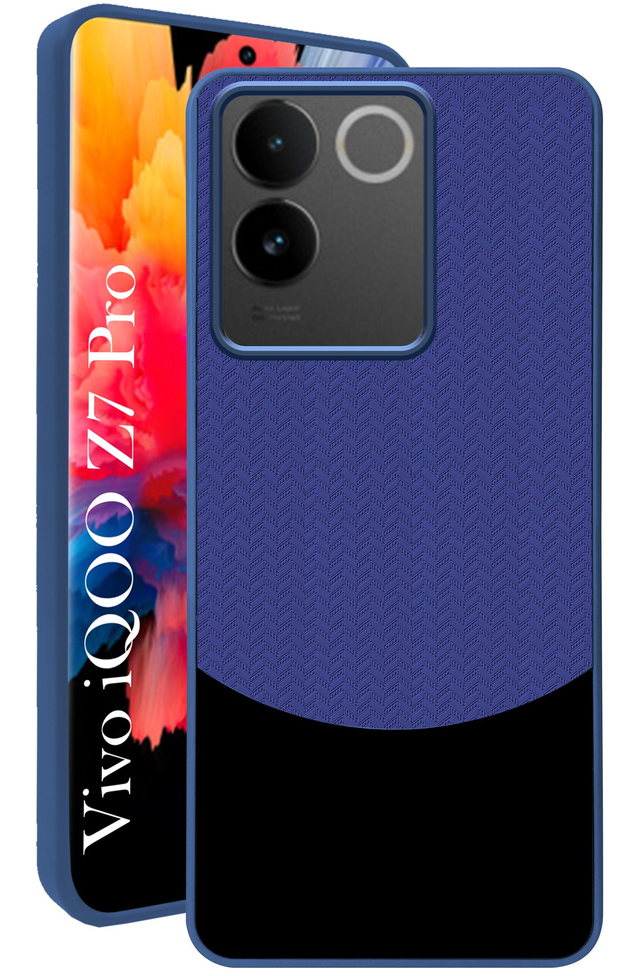 For Vivo iQOO Z7 Pro Back Cover Case (Elegant PU Leather Finish | Premium Minimalist Professional | Camera Protection Bump)