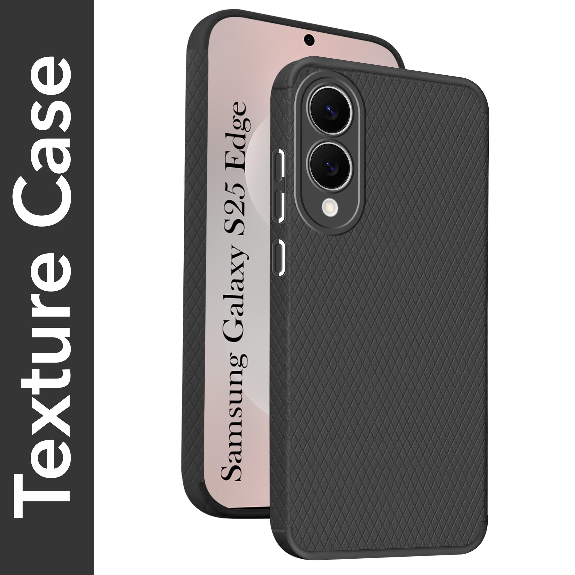 For Samsung Galaxy S25 Edge Back Cover Case (Liquid Silicone | Side Grip | Camera Protection)