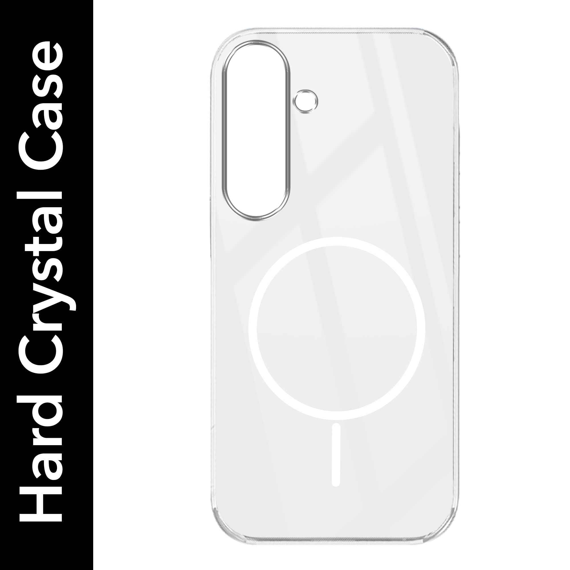 For Samsung Galaxy S25 Plus Back Cover Case Crystal Anti Yellow(MagSafe Wireless Charging Support |Camera Protection Bump)