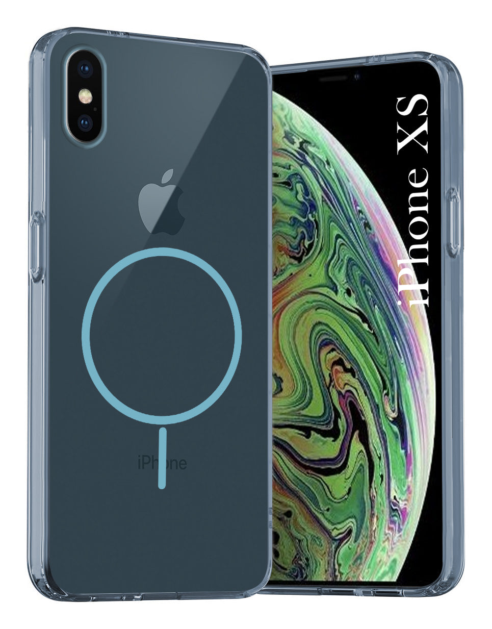 For Apple iPhone Xs Back Cover Case Silicone (Slim Paper Thin | Camera Protection Bump | Minimalist Professional | Soft Flexible)