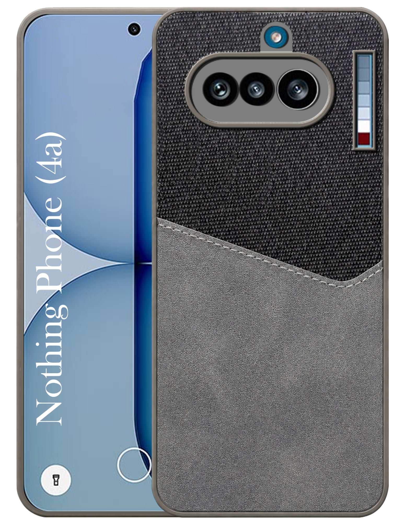 For Nothing Phone 4A 5G Back Cover Case (Dual PU Leather Stitch | Professional Minimalist | Soft and Flexible)