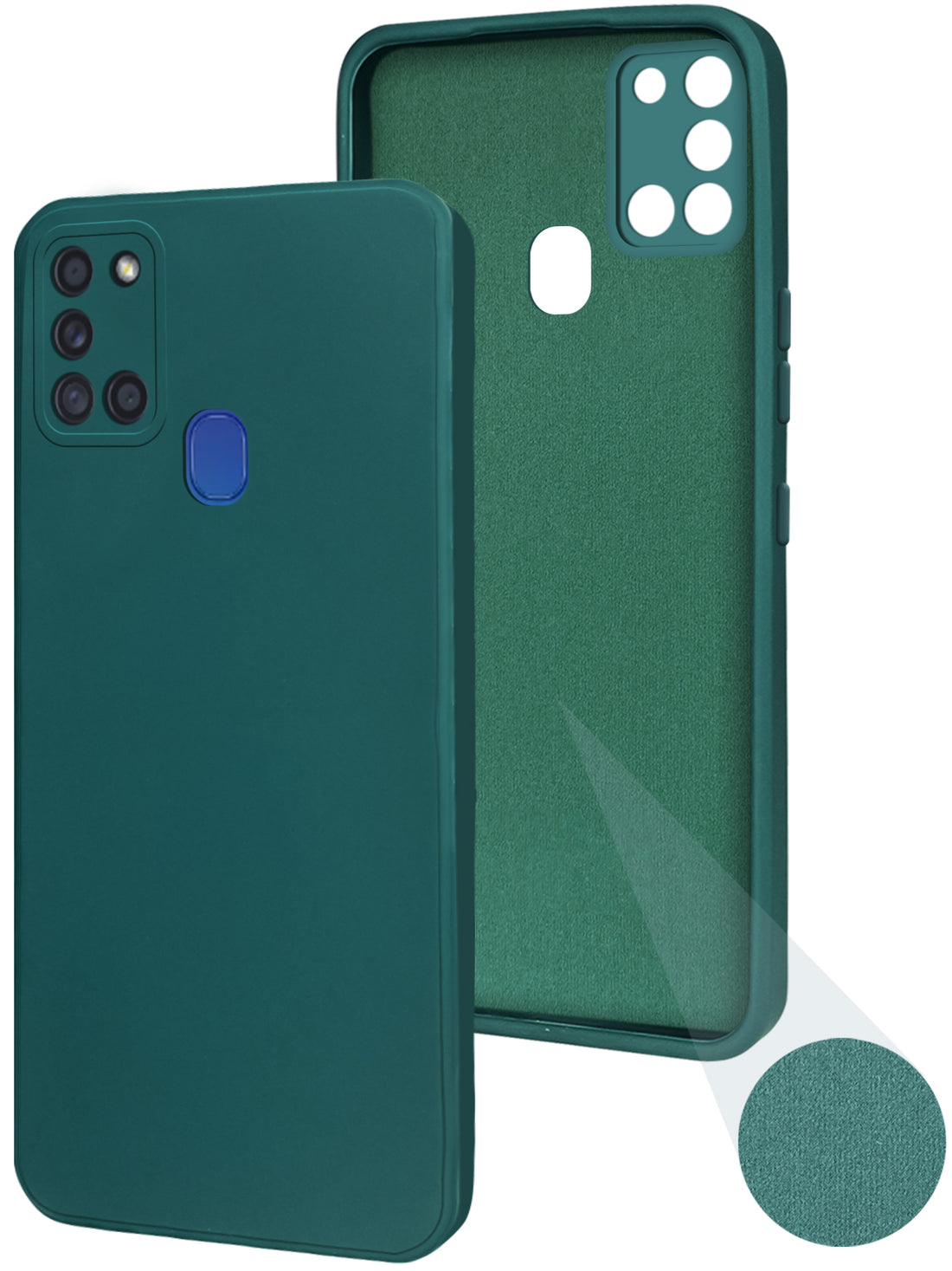 For Samsung Galaxy A21s Back Cover ( Silicone Clear Shockproof Case with Camera Protection | Soft and Flexible | Transparent)