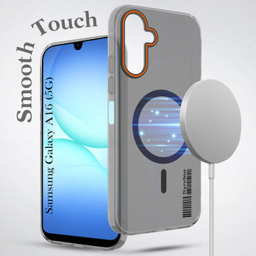 For Samsung Galaxy A16 5G Back Cover Case (Soft Touch | Camera Bump Protection | MagSafe Compatible | Matte Finish)