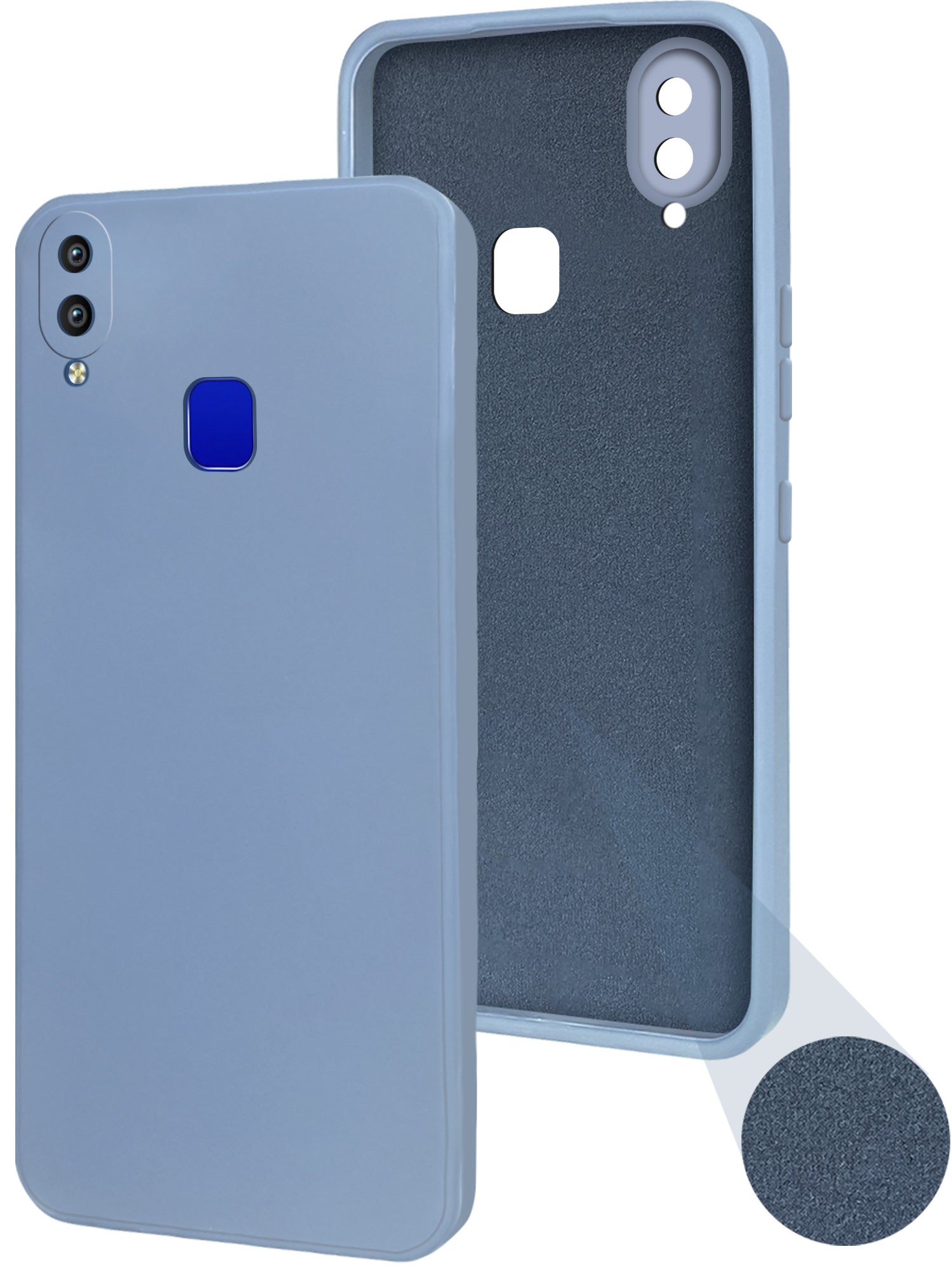 For Vivo Y95 | Vivo Y93 | Vivo Y91 Back Cover Case (Inside Fiber Cloth | Smooth Matte Finish | Elegant Professional Look)