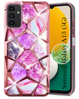 For Samsung Galaxy A13 5G Back Cover Case (Dual Design Glitter Sparkle and Detachable Diamond Print Case | Soft and Flexible)