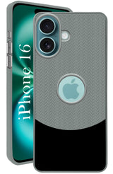 For Apple iPhone 16 Back Cover Case (Elegant PU Leather Finish | Premium Minimalist Professional | Camera Protection Bump)