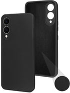 For Samsung Galaxy S25 Edge  Back Cover Case (Matte Finish Silicone with Inside Fiber cloth)