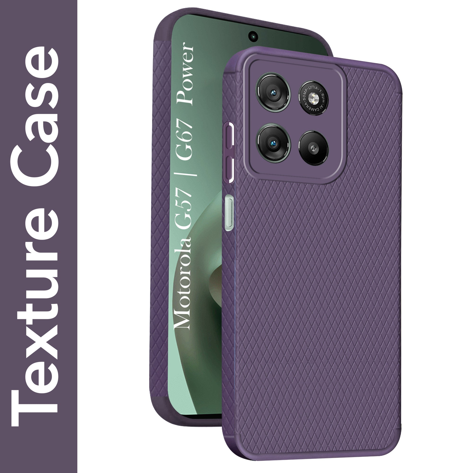 For Motorola Moto G67 Power | G57 Power Back Cover Case Liquid Silicone (Camera Protection | Side Grip Texture | Soft and Flexible)