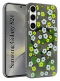 For Samsung Galaxy S24 Back Cover Case (Cute Floral Design | Flower Print for Girls | MagSafe Compatible Wireless Charging)