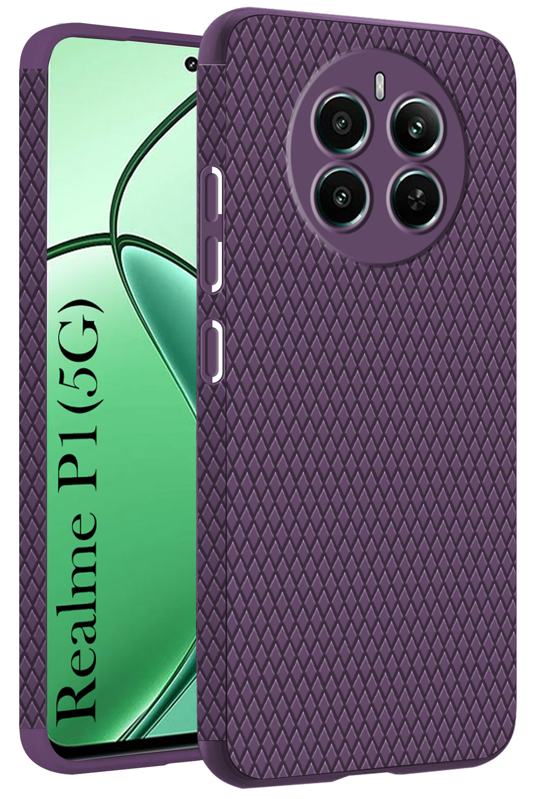 For Realme P1 5G Back Cover Case (Liquid Silicone | Side Grip | Camera Protection)