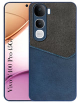 For Vivo Y400 Pro Back Cover Case (Dual PU Leather Stitch | Professional Minimalist | Soft and Flexible)