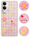 For Vivo Y19 | Vivo Y19e | Vivo T4 Lite Back Cover Case (3D Cute Cartoons | Hard Back Side Soft | Matte Premium Finish | HD Printing)