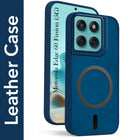 For Motorola Moto Edge 60 Fusion Back Cover Case Leather Finish (MagSafe Compatible Wireless Charging | Soft Touch | Camera Bump Protection)