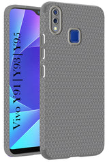 For Vivo Y91 | Vivo Y93 | Vivo Y95 Back Cover Case (Liquid Silicone | Side Grip | Camera Protection)