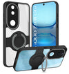 For Vivo iQOO Z10R Back Cover Case with stand (Built-in Ring Holder Kickstand | Lifetime Anti Yellow | Camera Protection)