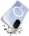 For Poco C81 5G Back Cover Shockproof Crystal-Clear (Magsafe Wireless Support | Drop & Camera Protection | Hard Polycarbonate)